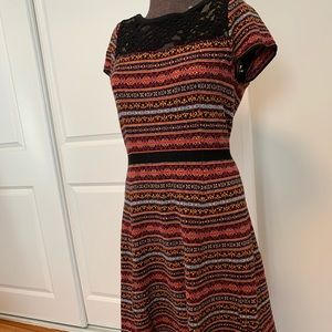 Anthropologie lace sweater dress M